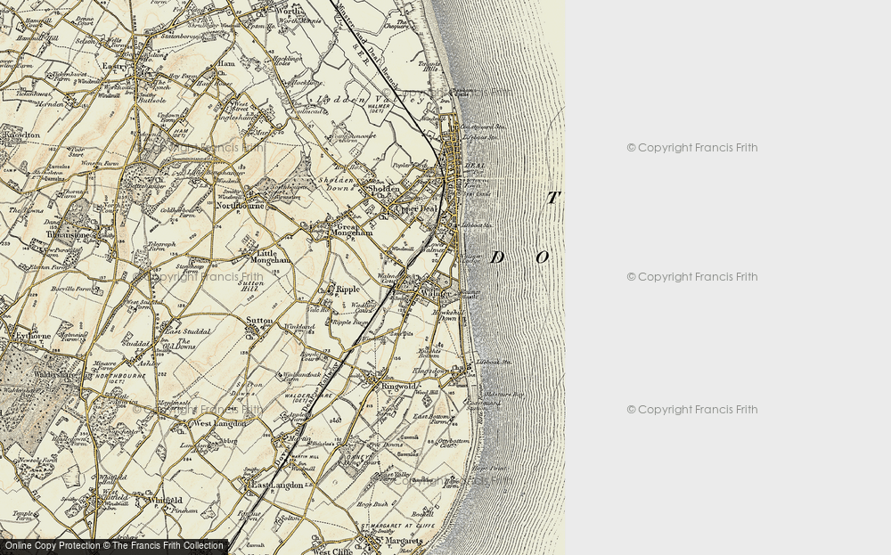 Old Map of Walmer, 1898-1899 in 1898-1899
