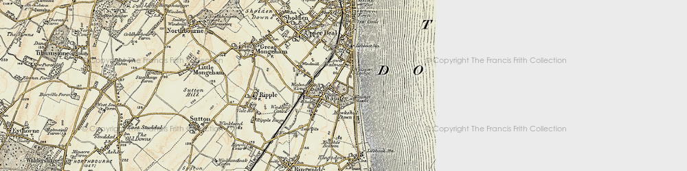 Old map of Walmer in 1898-1899