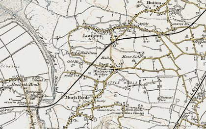 Old map of Walmer Bridge in 1902-1903
