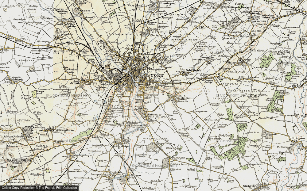Old Map of Walmgate Stray, 1903 in 1903