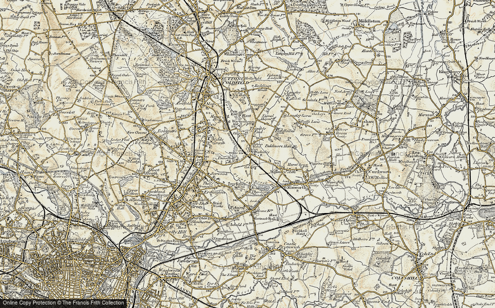 Old Map of Walmley, 1901-1902 in 1901-1902