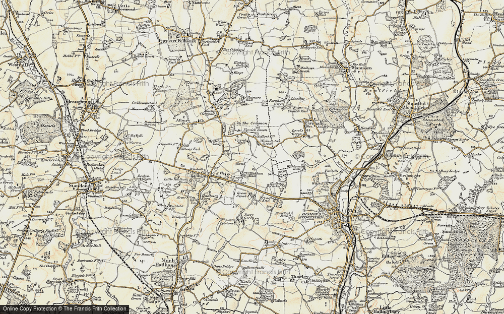 Old Map of Walnuttree Green, 1898-1899 in 1898-1899