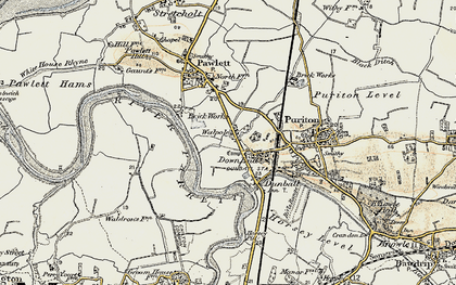 Old map of Walpole in 1898-1900