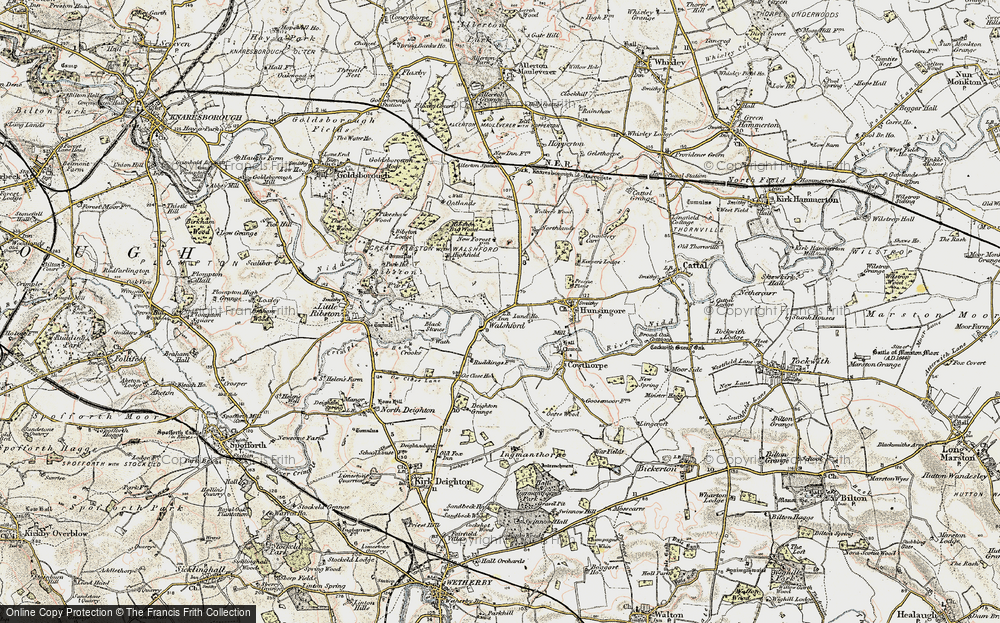 Old Map of Walshford, 1903-1904 in 1903-1904