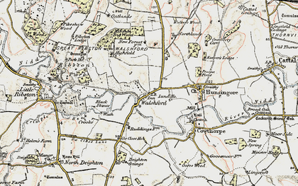 Old map of Walshford in 1903-1904