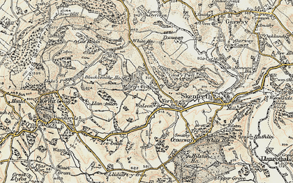 Old map of Walson in 1899-1900