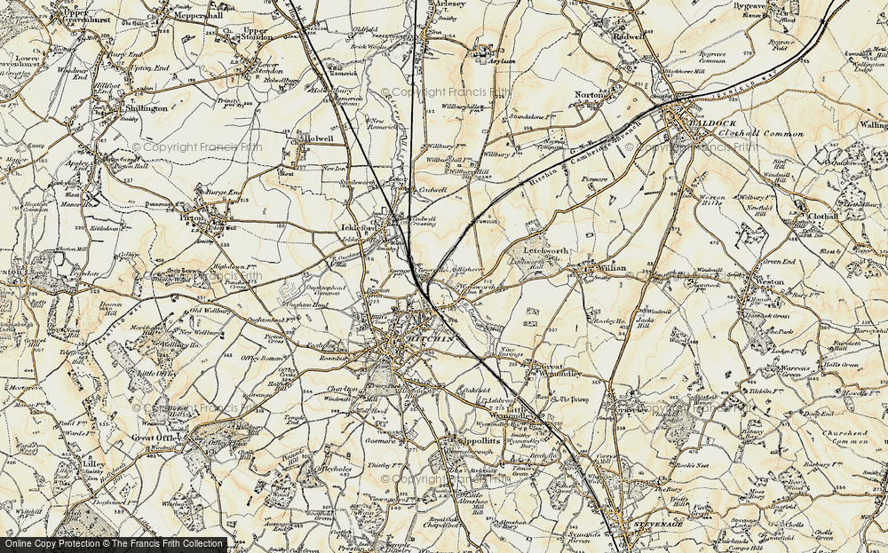 Old Map of Walsworth, 1898-1899 in 1898-1899