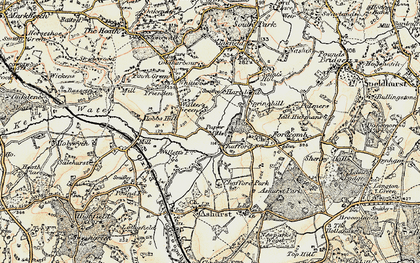 Old map of Walter's Green in 1897-1898