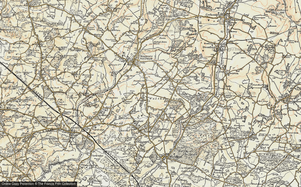 Old Map of Waltham Chase, 1897-1900 in 1897-1900