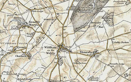 Old map of Lings Covert in 1901-1903