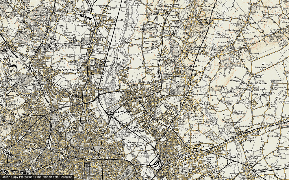 Old Map of Walthamstow, 1897-1898 in 1897-1898
