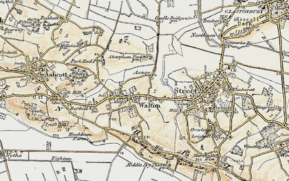 Old map of Walton in 1898-1900