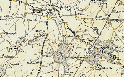 Old map of Bath Hill in 1899-1901