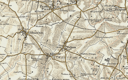 Old map of Walton in 1901-1902