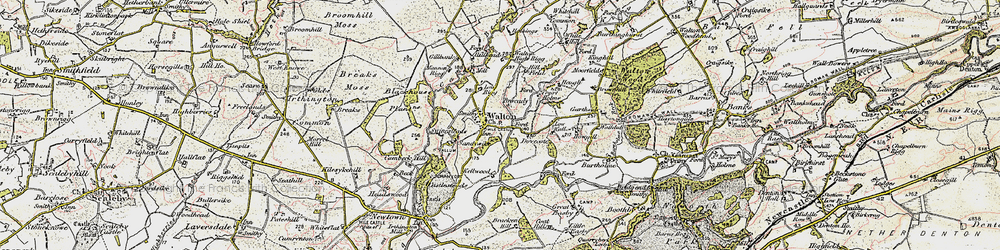 Old map of Blackhouse Plantns in 1901-1904