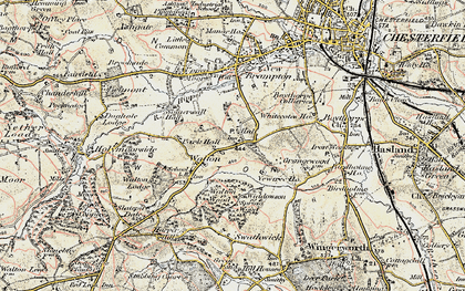 Old map of Widdowson Spring Wood in 1902-1903
