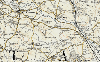 Old map of Walton in 1902