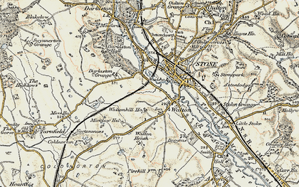 Old map of Walton in 1902