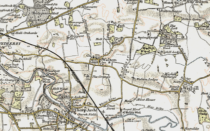 Old map of Walton in 1903-1904