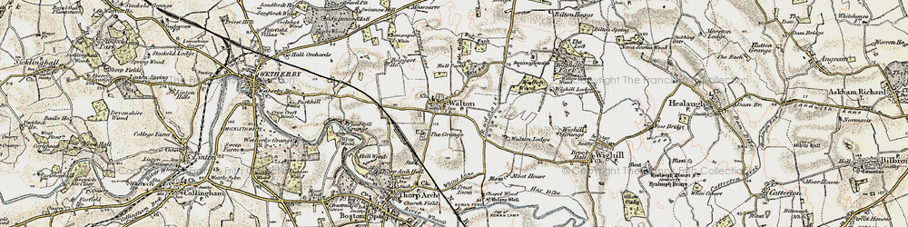 Old map of Walton in 1903-1904