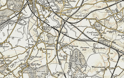 Old map of Walton in 1903