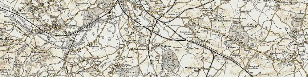 Old map of Walton in 1903