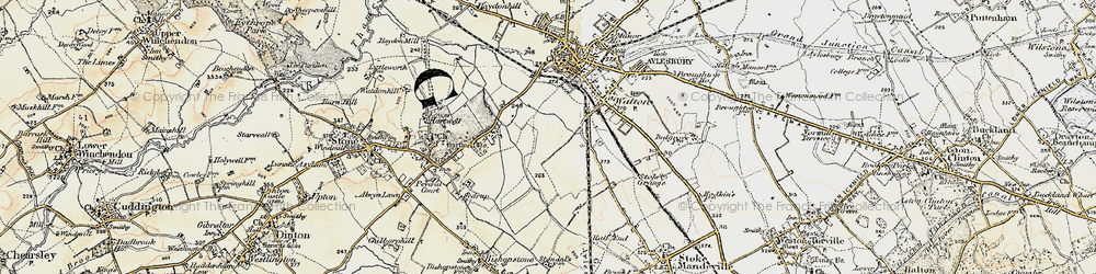 Old map of Walton Court in 1898