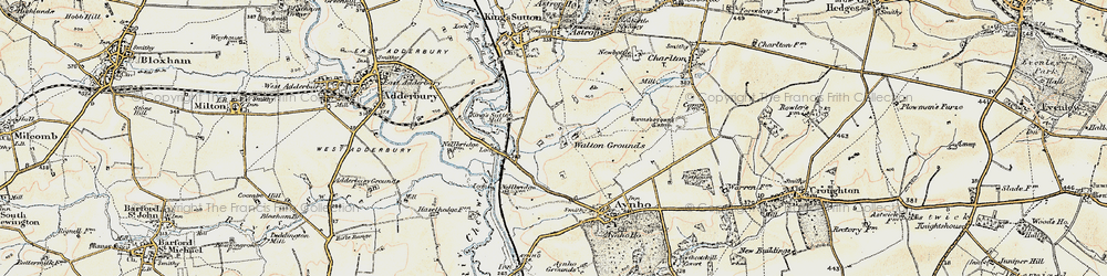 Old map of Walton Grounds in 1898-1901