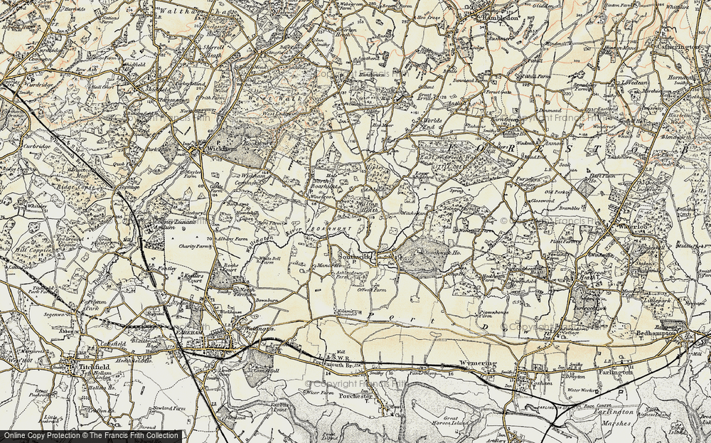 Old Map of Walton Heath, 1897-1899 in 1897-1899