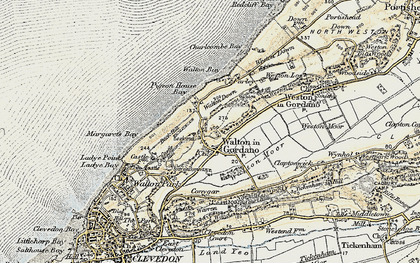 Old map of Walton Bay in 1899