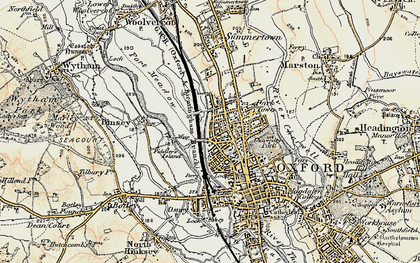 Old map of Walton Manor in 1898-1899