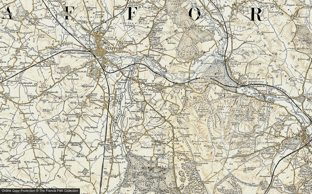 Old Map of Walton-on-the-Hill, 1902 in 1902