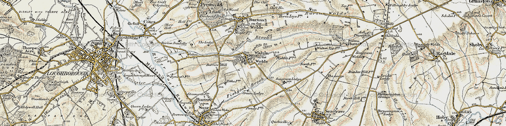 Old map of Barrow Hill in 1902-1903