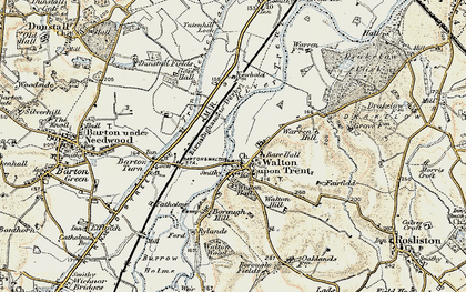 Old map of Borough Hill in 1902