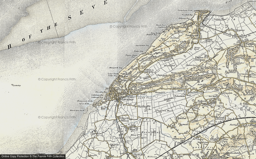 Old Map of Walton St Mary, 1899 in 1899