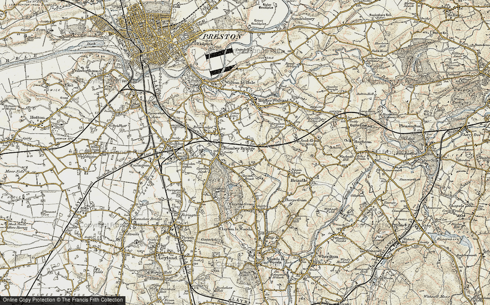 Old Map of Walton Summit, 1903 in 1903
