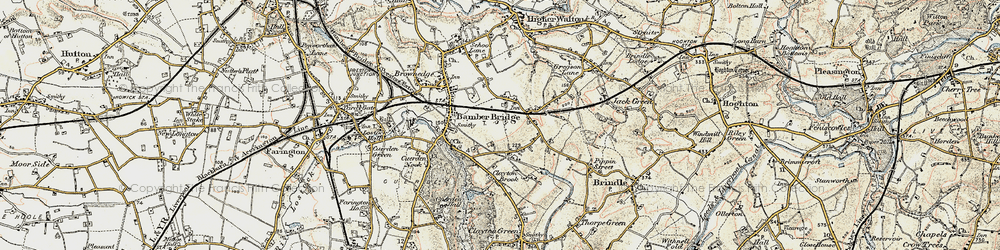 Old map of Walton Summit in 1903