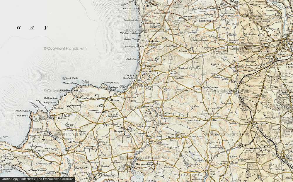 Old Map of Walton West, 0-1912 in 0-1912
