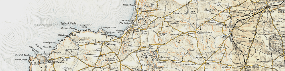 Old map of Walton West in 0-1912