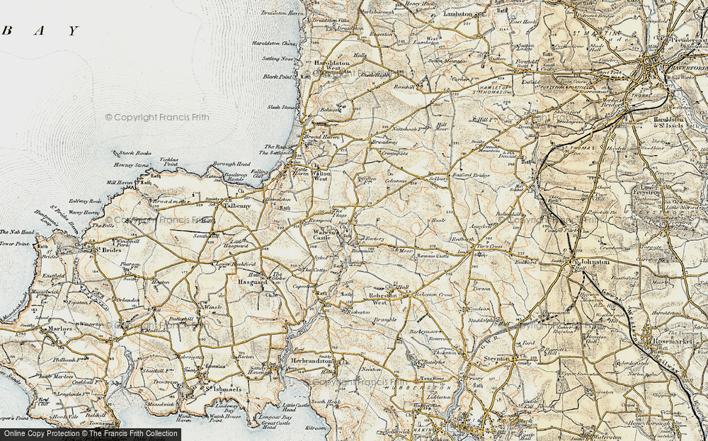 Old Map of Walwyn's Castle, 0-1912 in 0-1912