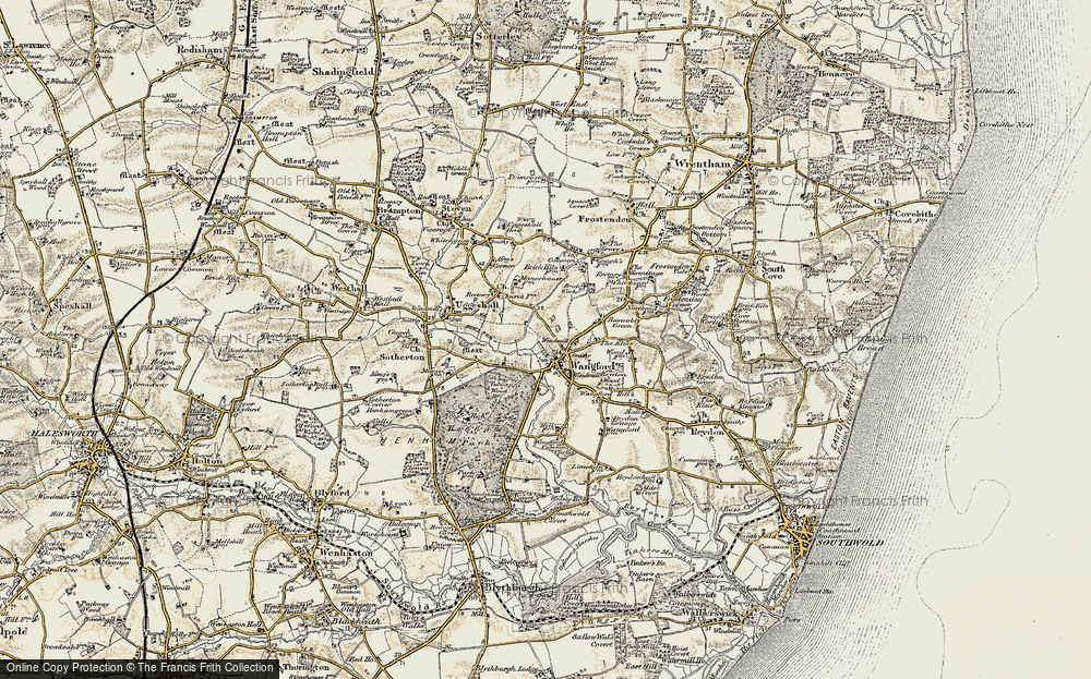 Old Map of Wangford, 1901-1902 in 1901-1902