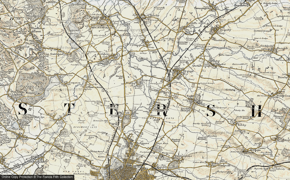 Old Map of Wanlip, 1902-1903 in 1902-1903