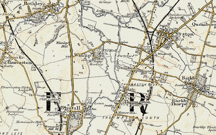 Old map of Wanlip in 1902-1903