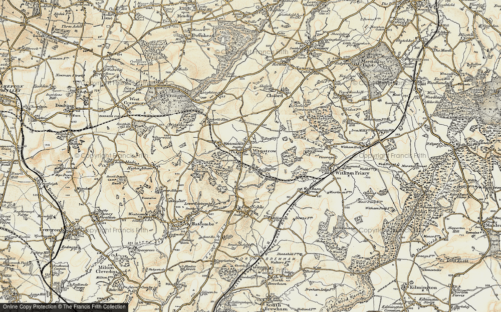 Old Map of Wanstrow, 1897-1899 in 1897-1899