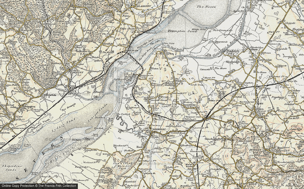 Old Map of Historic Map covering Pitbrook in 1899-1900