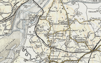 Old map of Wanswell in 1899-1900