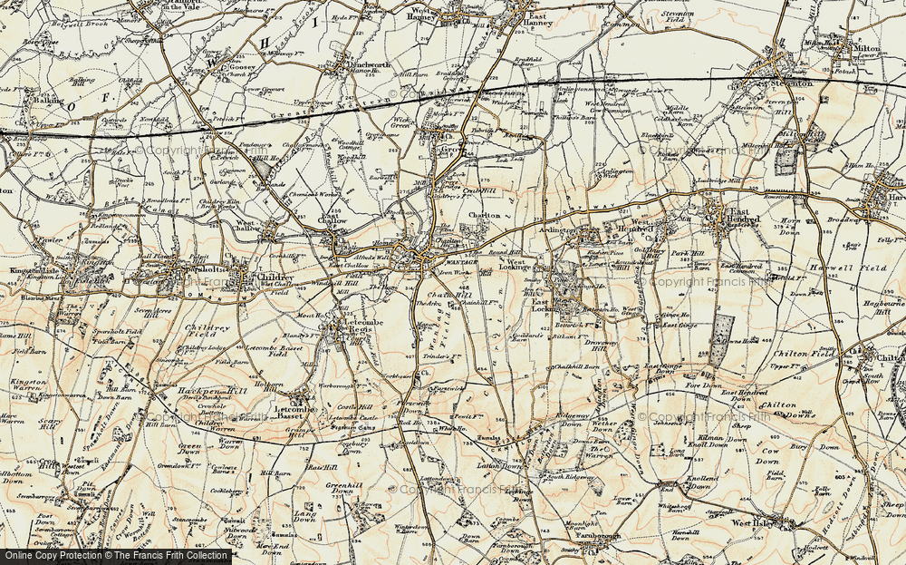 Old Map of Wantage, 1897-1899 in 1897-1899