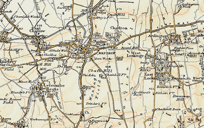 Old map of Wantage in 1897-1899