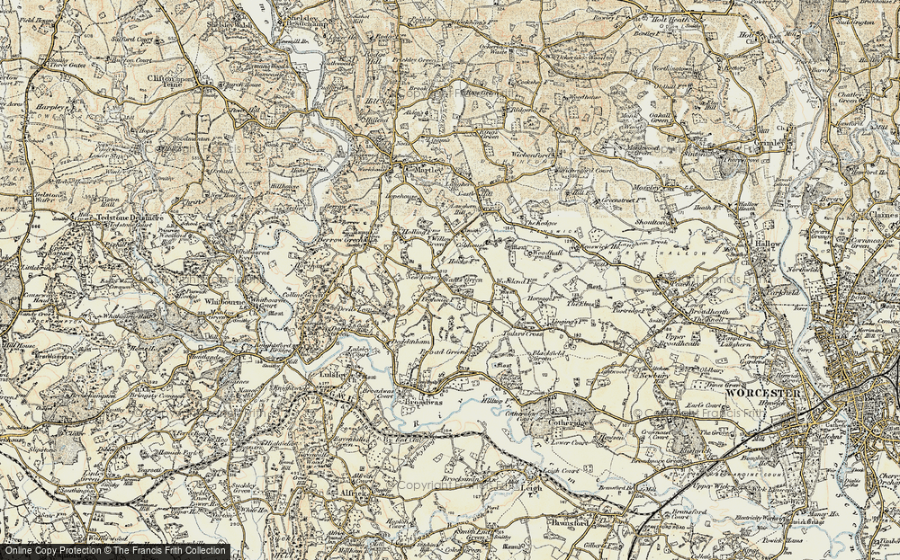 Old Map of Wants Green, 1899-1902 in 1899-1902