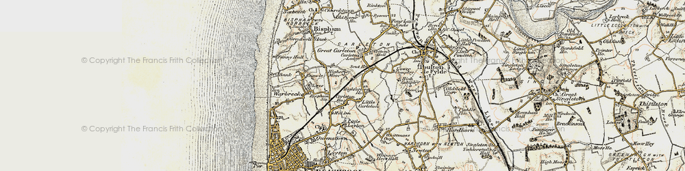Old map of Warbreck in 1903-1904